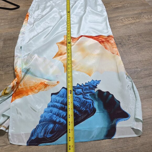 MUMA WORLD 100%SILK MUREX MIST VEGA SILK DRESS SIZE M MSRP $575 - Picture 13 of 14